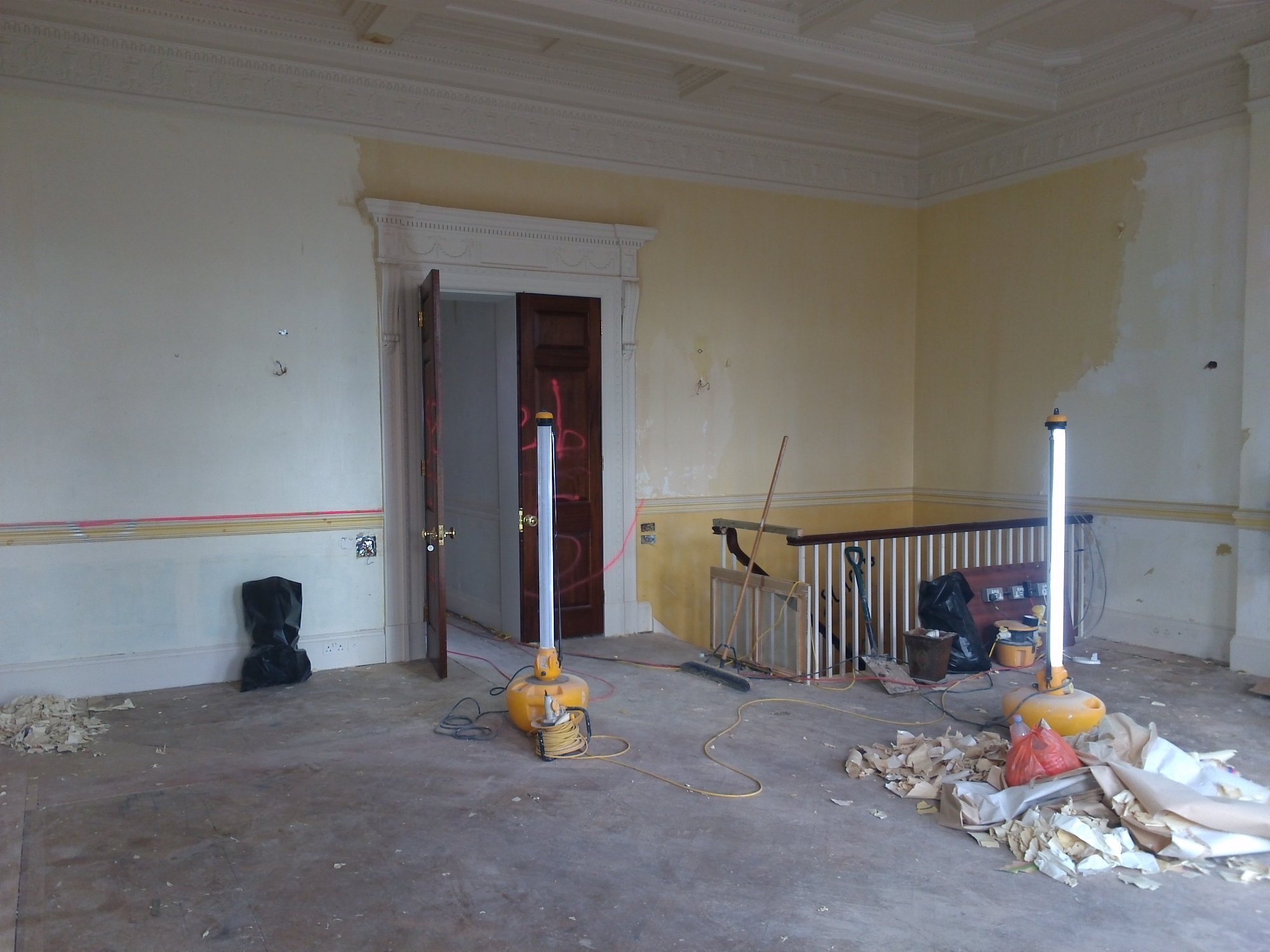 Before — period cornices visible