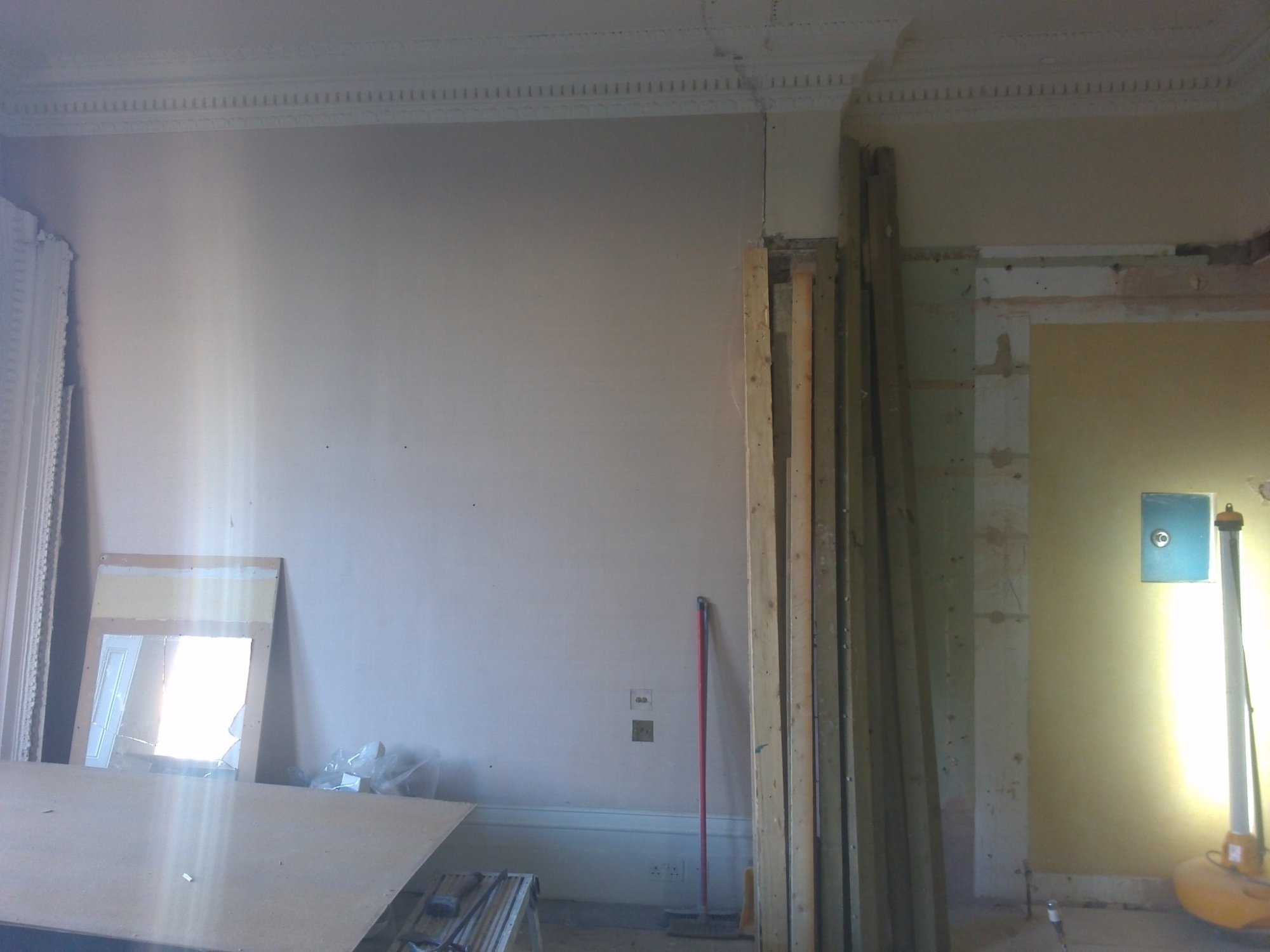 Before — walls stripped