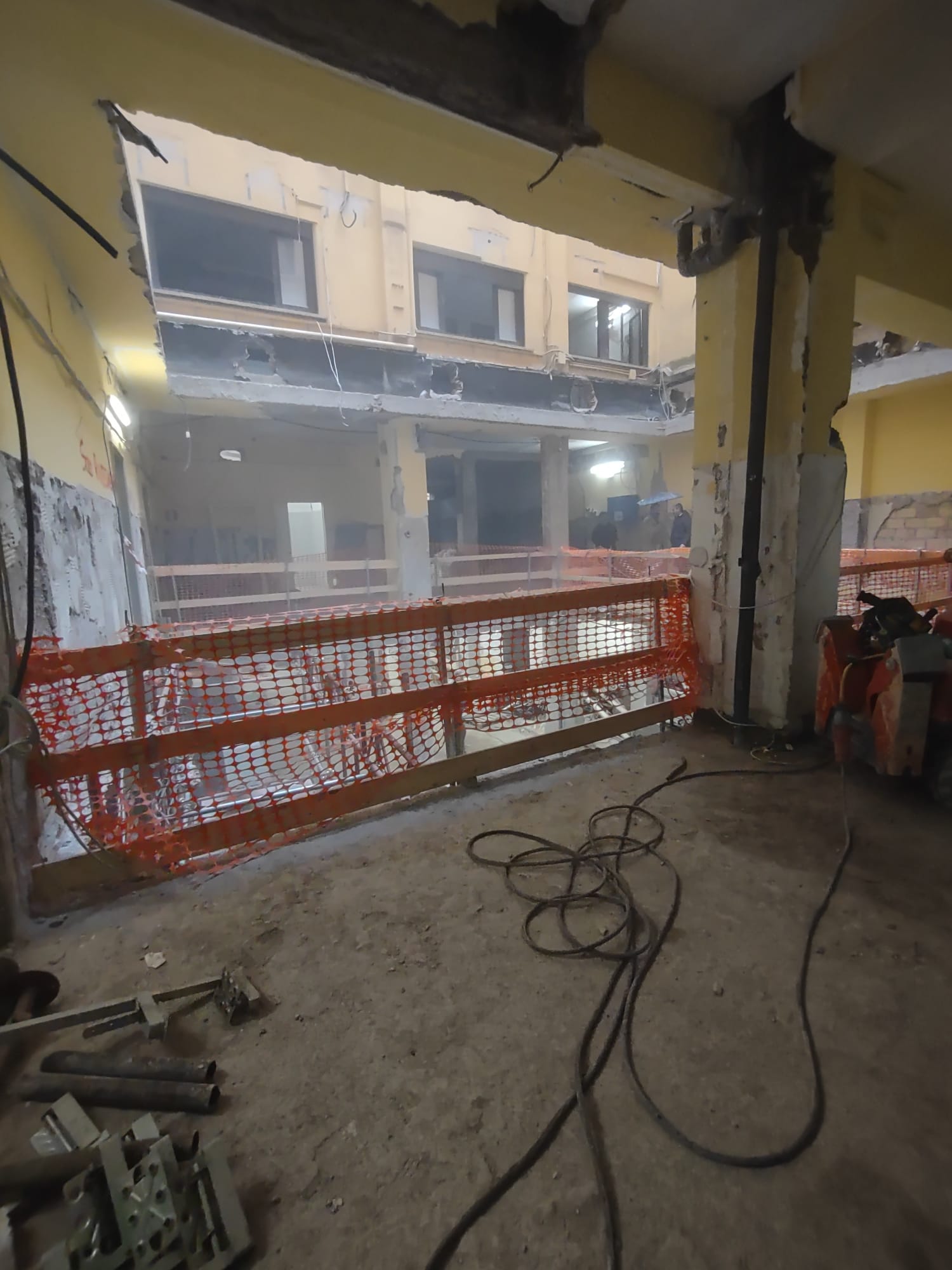 Before — open floor slab