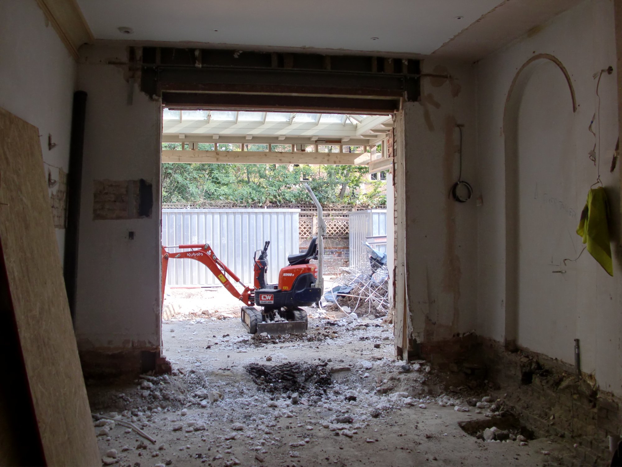 Construction — basement excavation