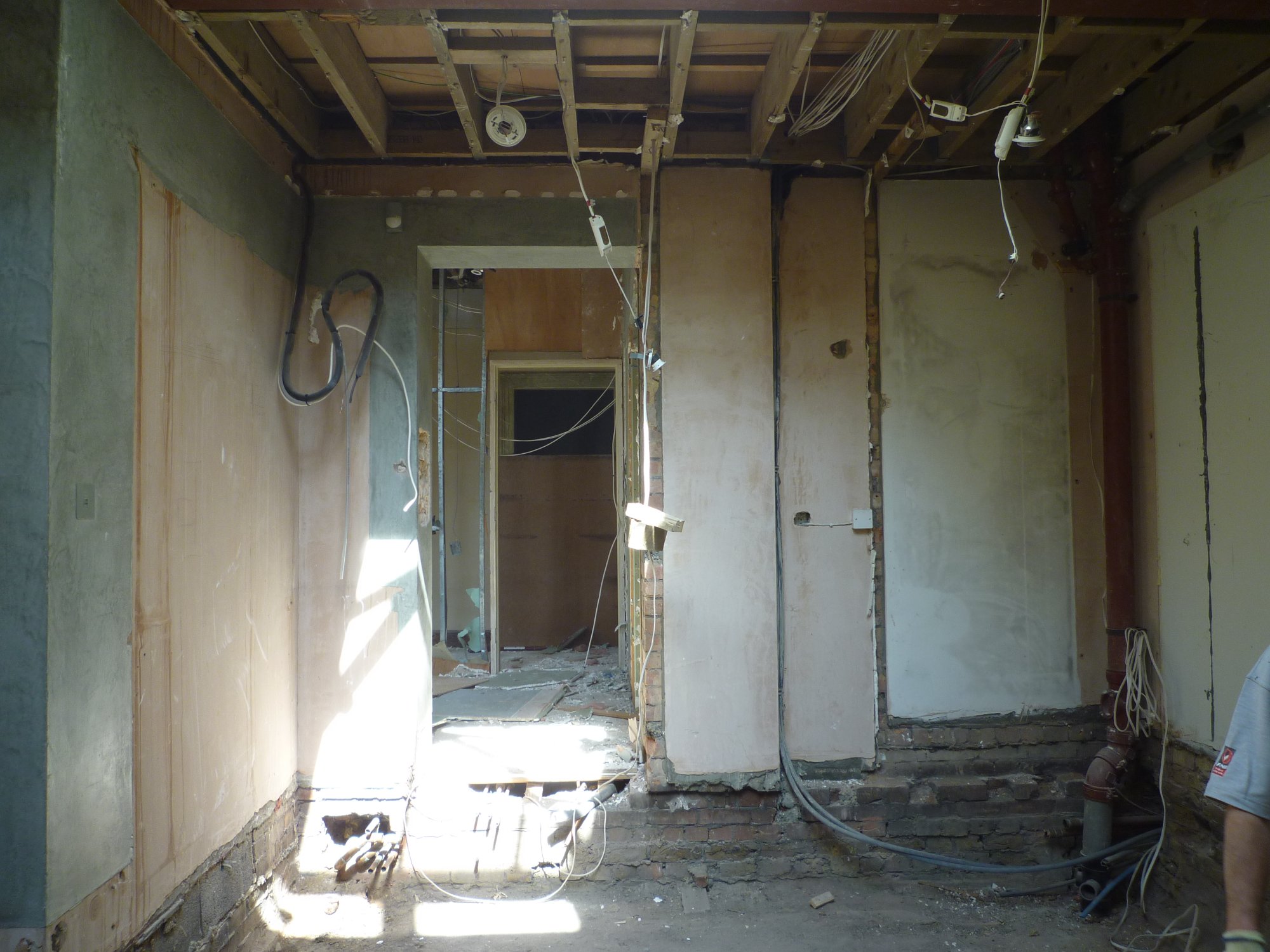 Construction — gutted interior